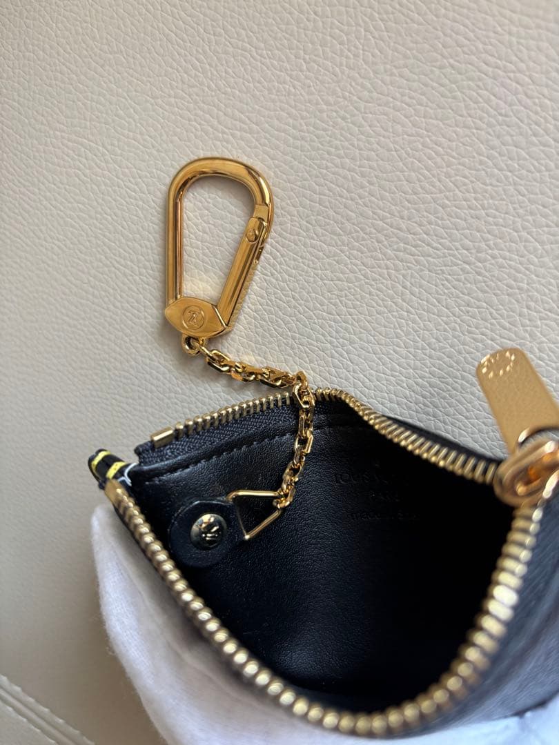 ルイビィトン　キーケース　カードケース　未使用　黒　やぎ革　付属品完備