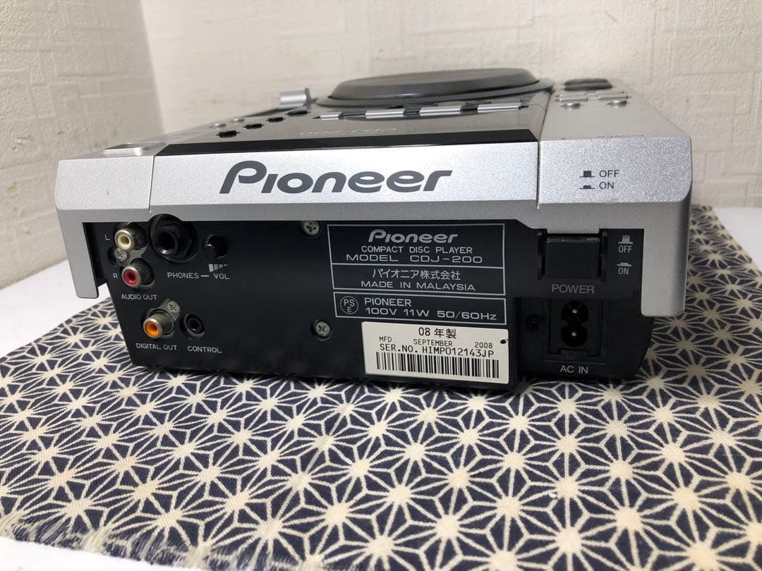 Pioneer dj パイオニア　CDJ-200 レンズクリーニング