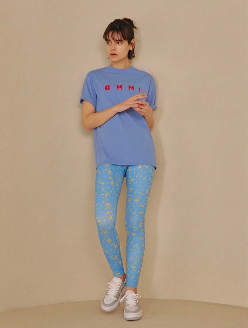 emmiyoga エミヨガ ボタニカルアートプリントレギンス