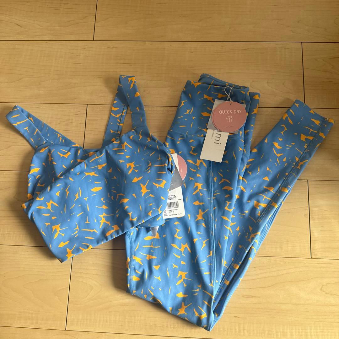 emmiyoga エミヨガ ボタニカルアートプリントレギンス