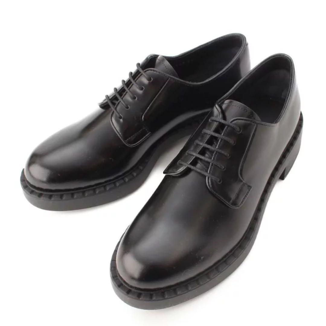 PRADA プラダ ブラッシュドレザー ポストマンシューズ DNC713