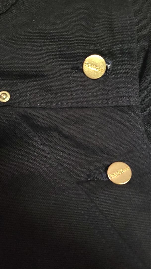 MADE IN USA製 Carhartt ダブルニー オーバーオール ブラック