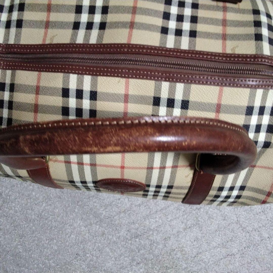 BURBERRY バーバリー 大容量　シャドーホースボストンバック ノバチェック