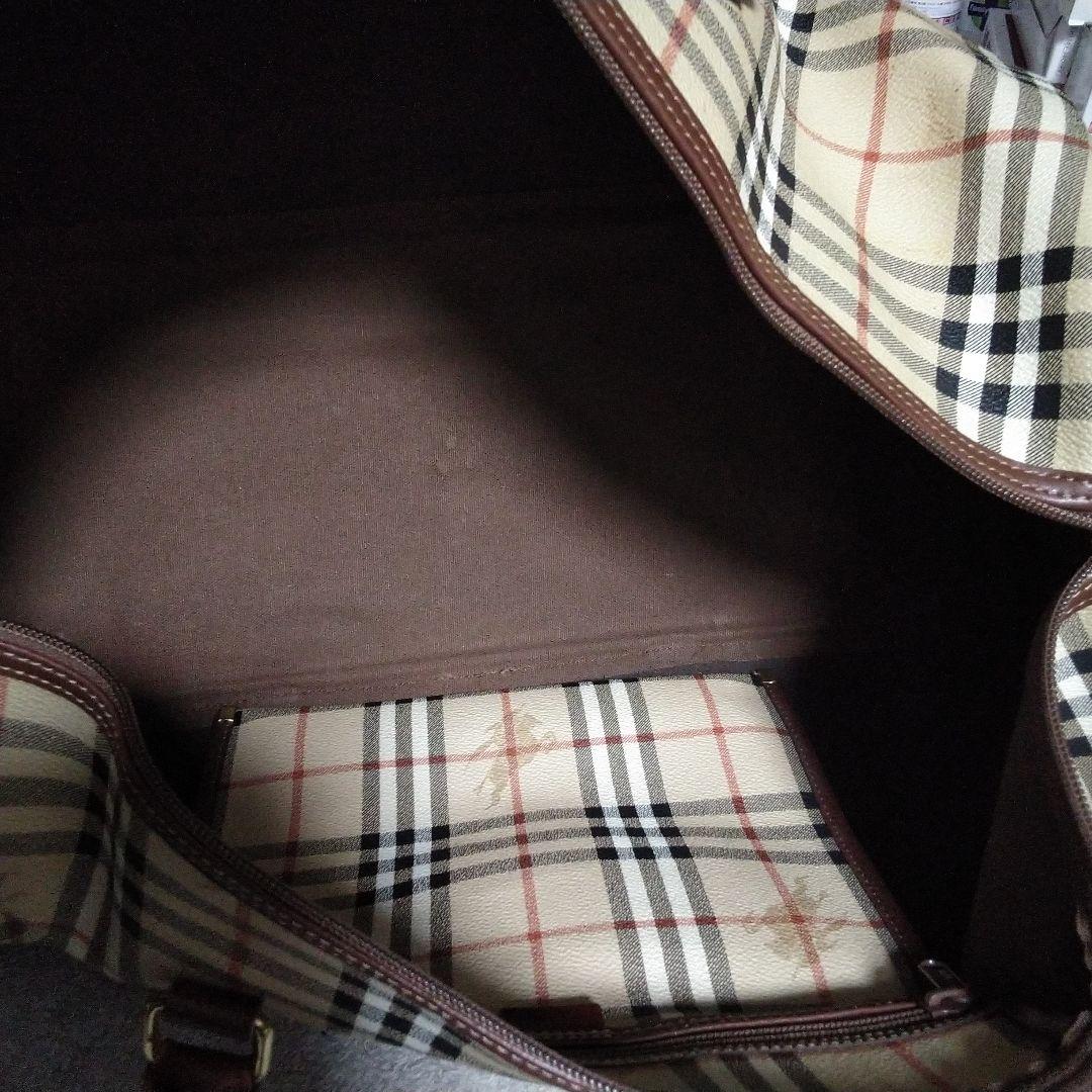BURBERRY バーバリー 大容量　シャドーホースボストンバック ノバチェック