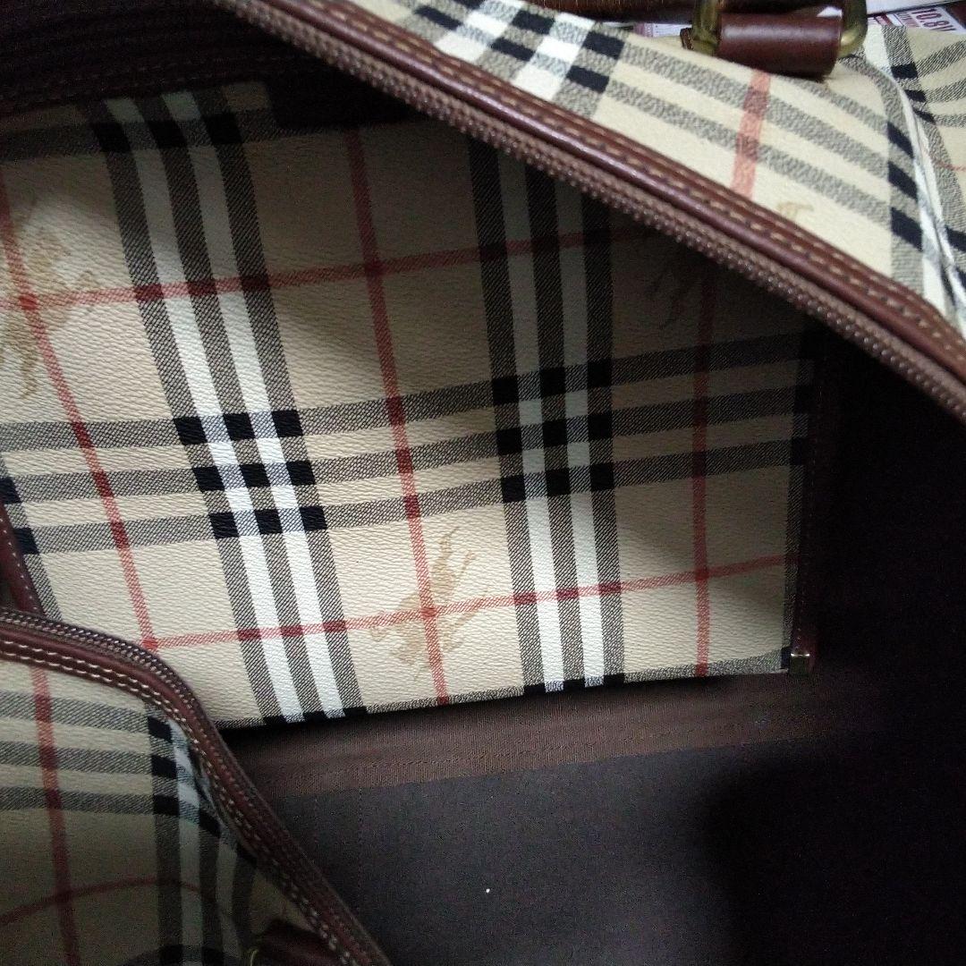 BURBERRY バーバリー 大容量　シャドーホースボストンバック ノバチェック