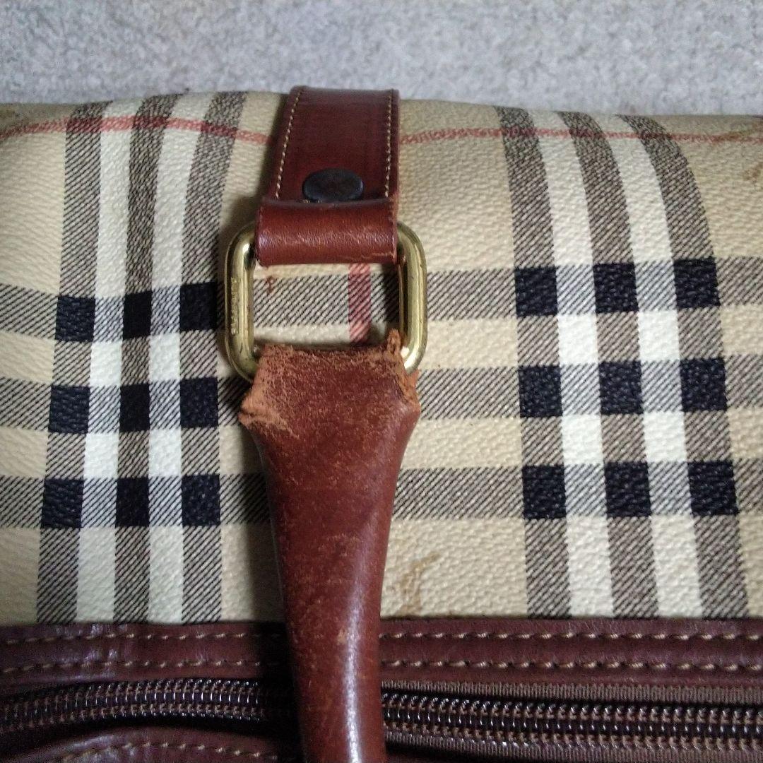 BURBERRY バーバリー 大容量　シャドーホースボストンバック ノバチェック