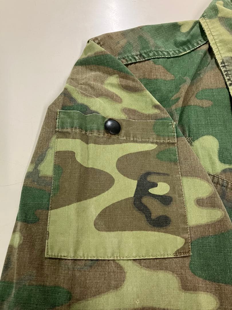 米軍実物 60's ERDL ノンリップ　ジャングルファティーグ　モディファイ