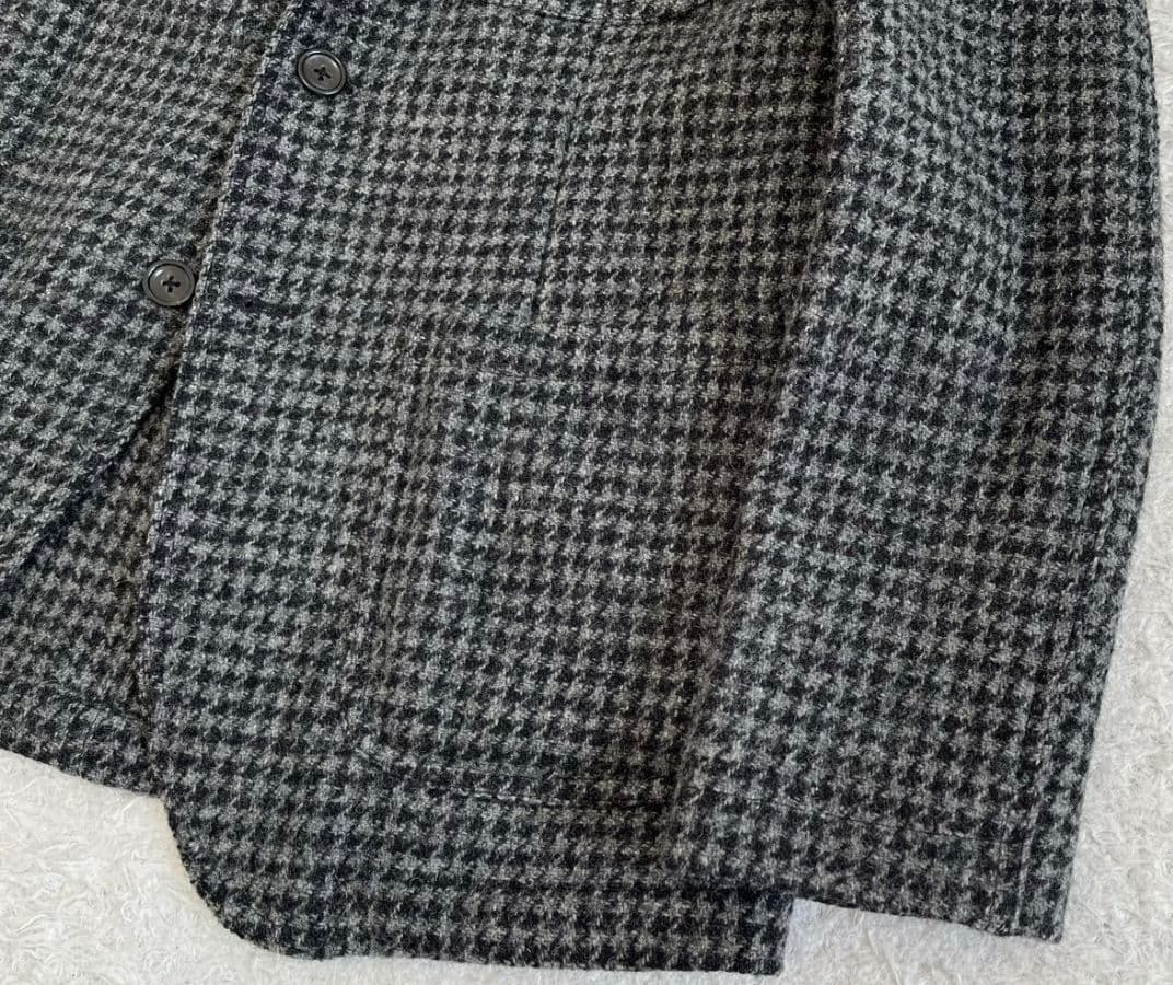 バーニーズニューヨーク ハリスツイード 千鳥格子 段返り3B ジャケット