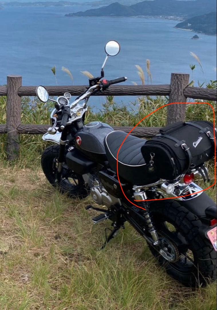 バイク用キャリア ブラック 中型サイドバッグ