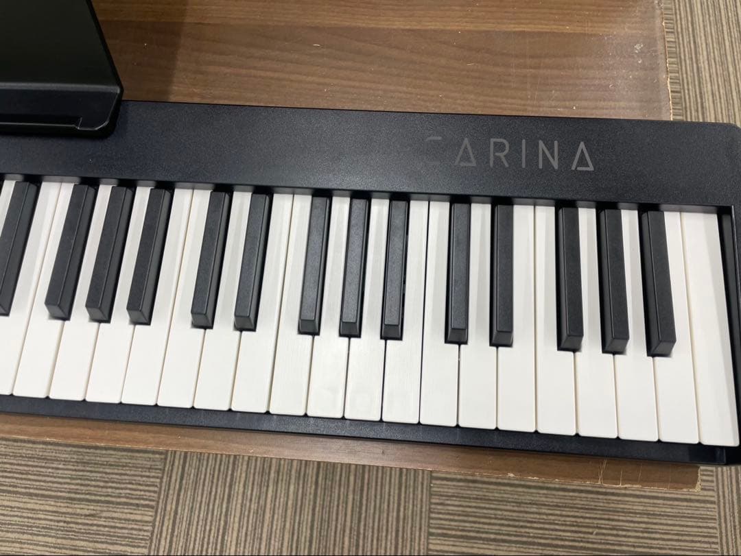 折りたたみ電子ピアノ　88鍵盤　充電タイプ　ブラック