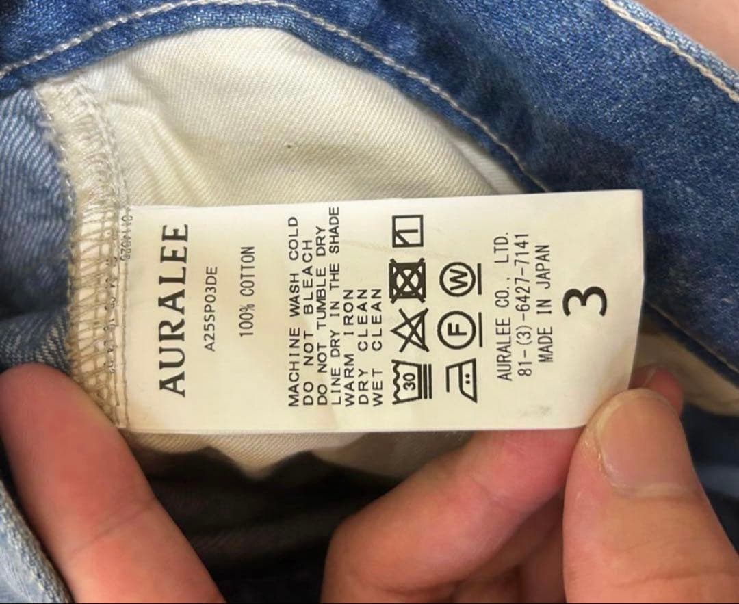 パンツ 25ss AURALEE SELVEDGE DENIM WIDE PANTS 3