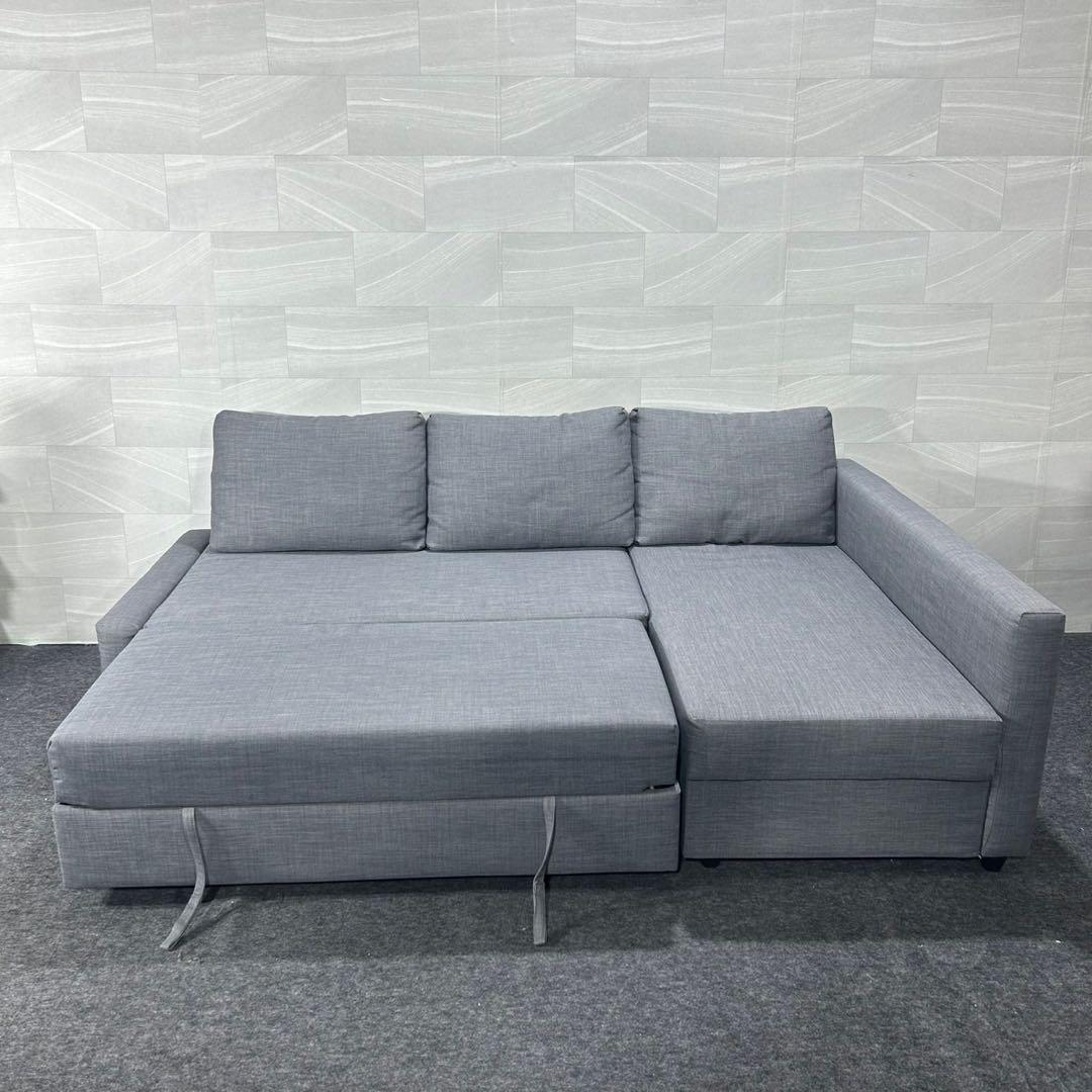 IKEA FRIHETEN フリーヘーテン ソファベッド 収納付き d4522