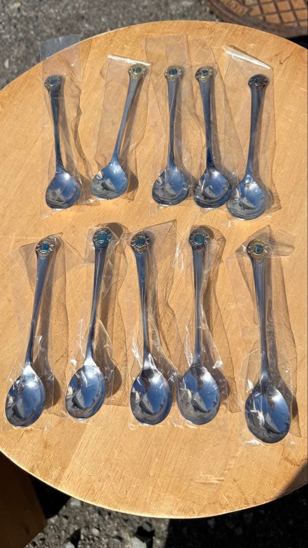 ライオンズスプーン 銀製10本