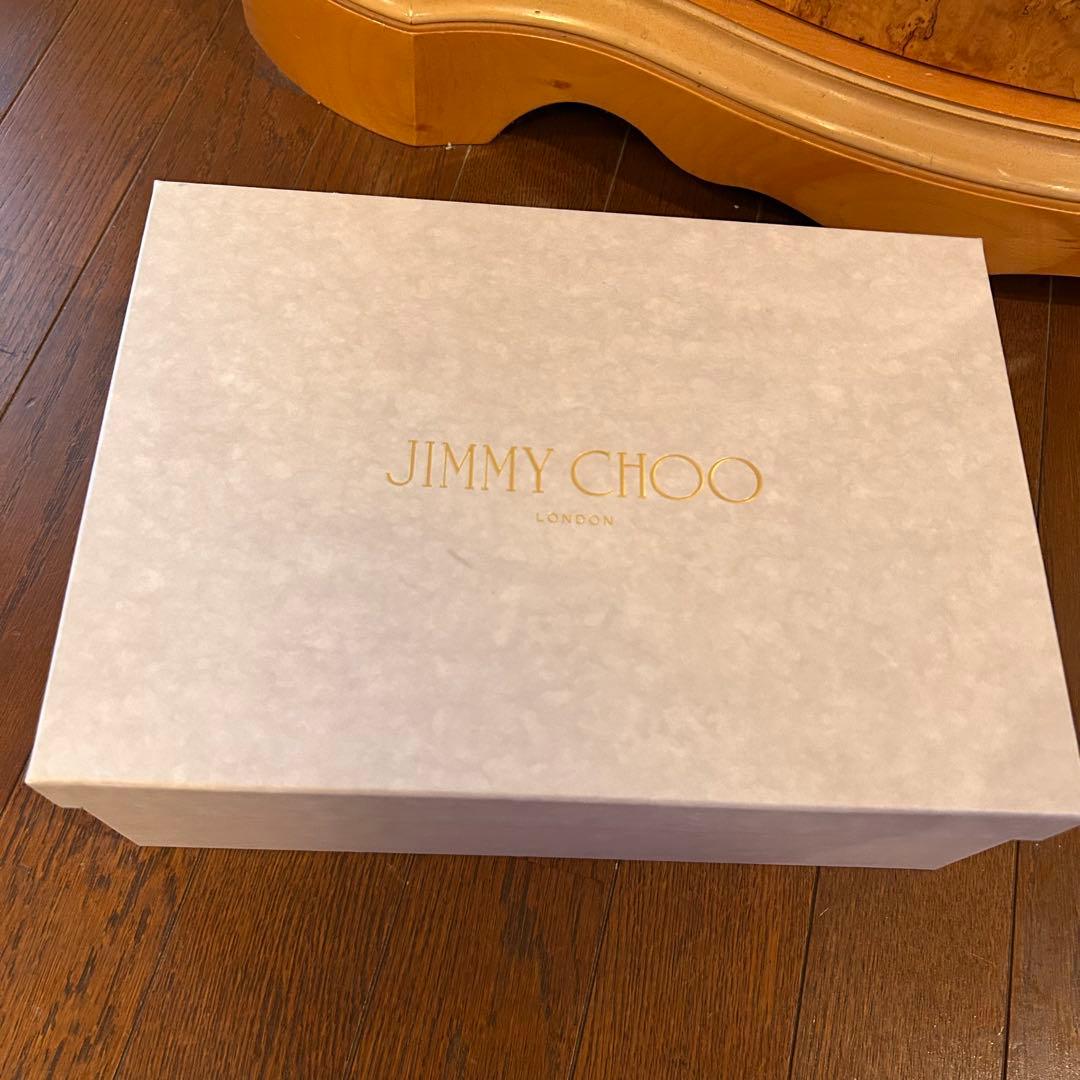 【Jimmy Choo】美品　22cm ブラックビジュー ミュール　スタッズ