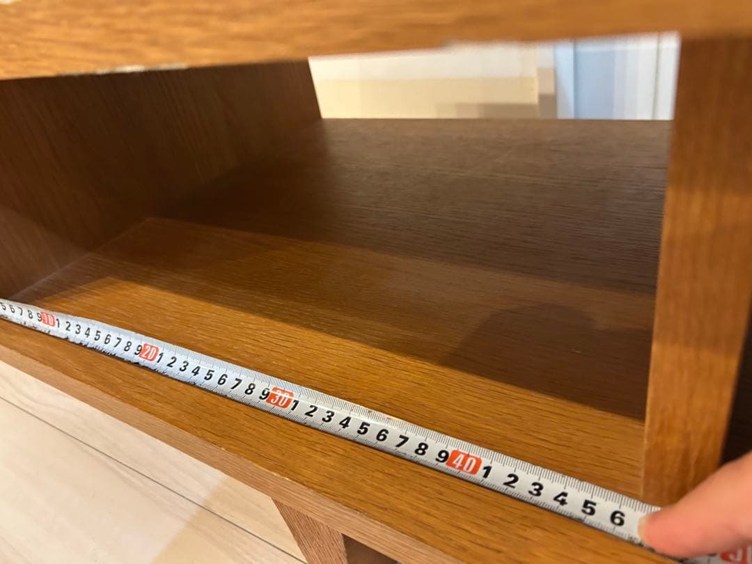 ブラウン木製テレビ台