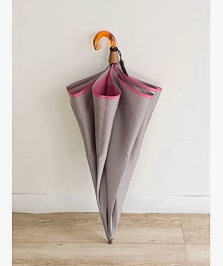 55ｃｍ 甲州織両面 無地 雨晴兼用 べっ甲風手元 ２段折りたたみ傘 小宮商店