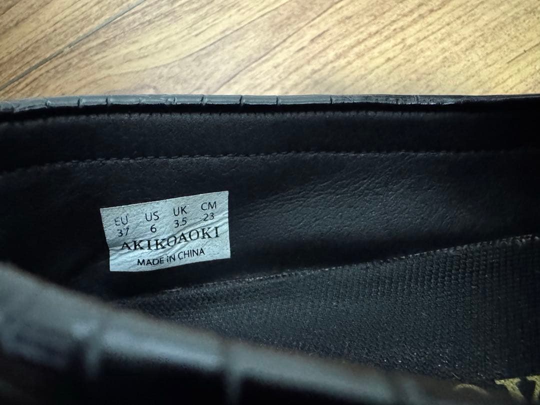 AKIKOAOKI クロコダイルローファー EU37