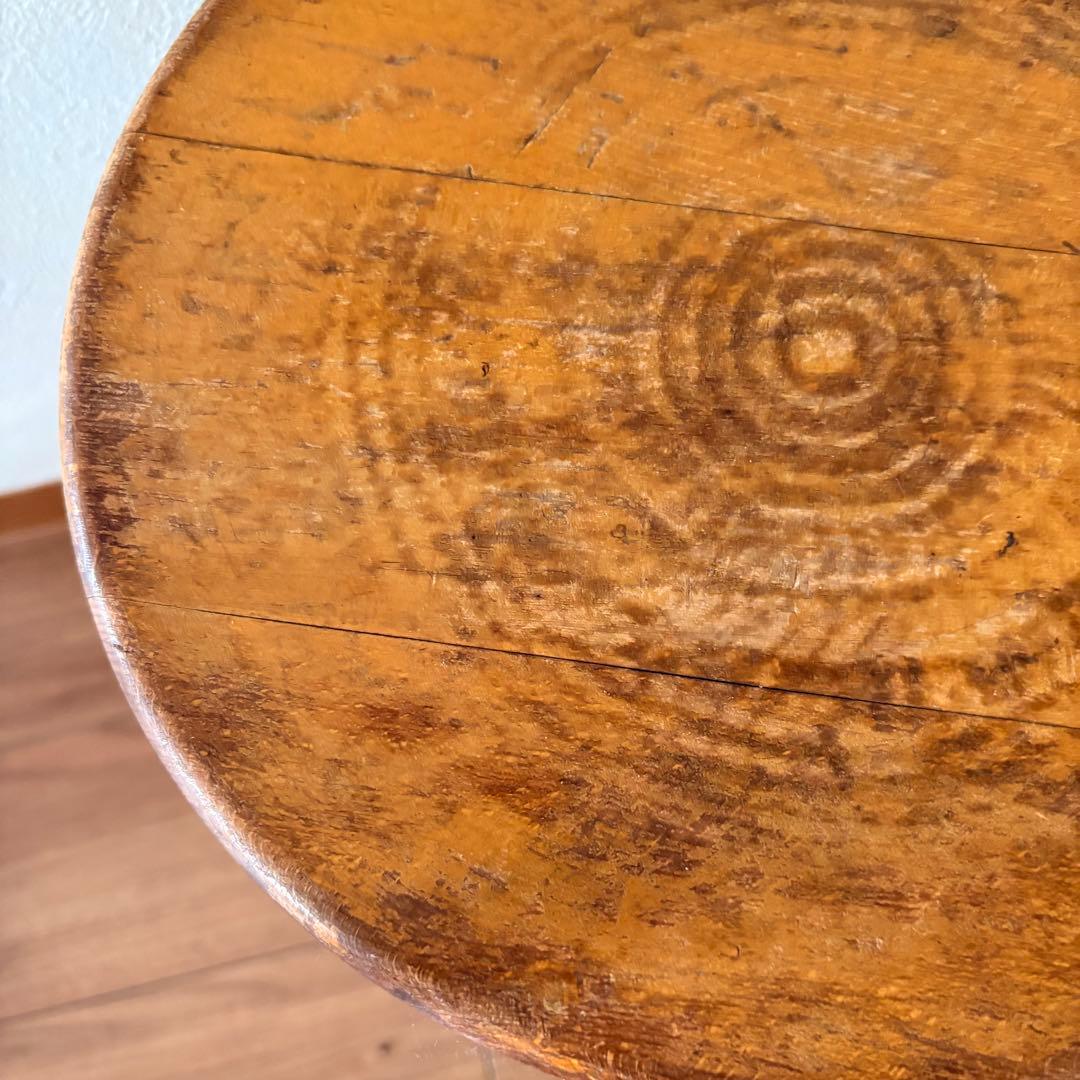 古家具　木製スツール　ヴィンテージ アンティーク　椅子　インテリア　花台