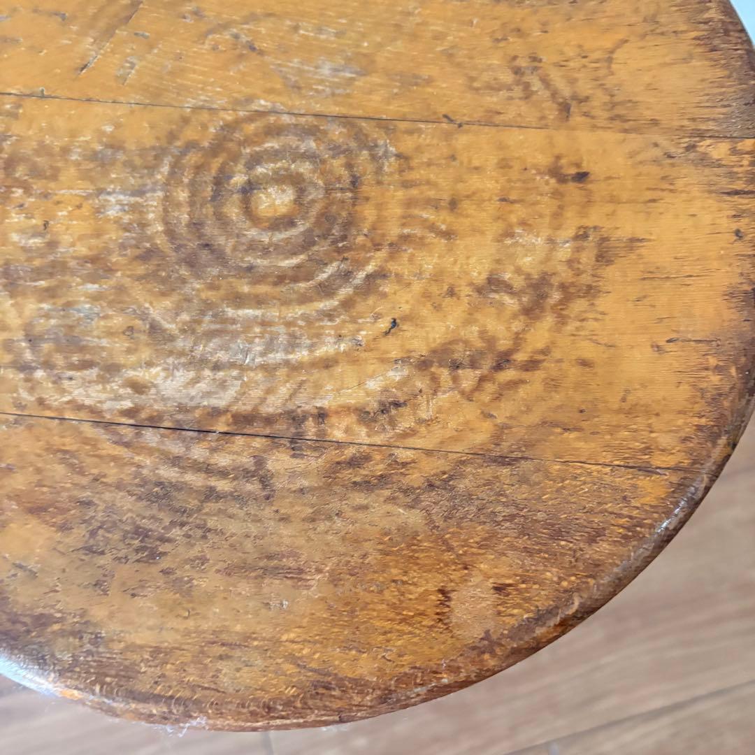 古家具　木製スツール　ヴィンテージ アンティーク　椅子　インテリア　花台