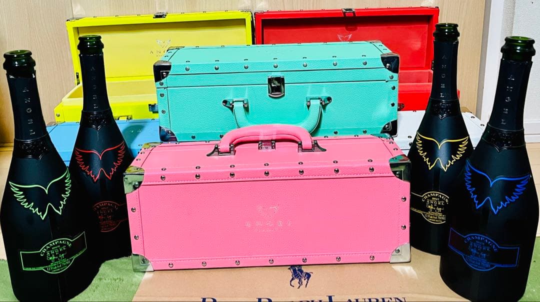 【箱＆空き瓶のみ】エンジェル シャンパン6箱セット