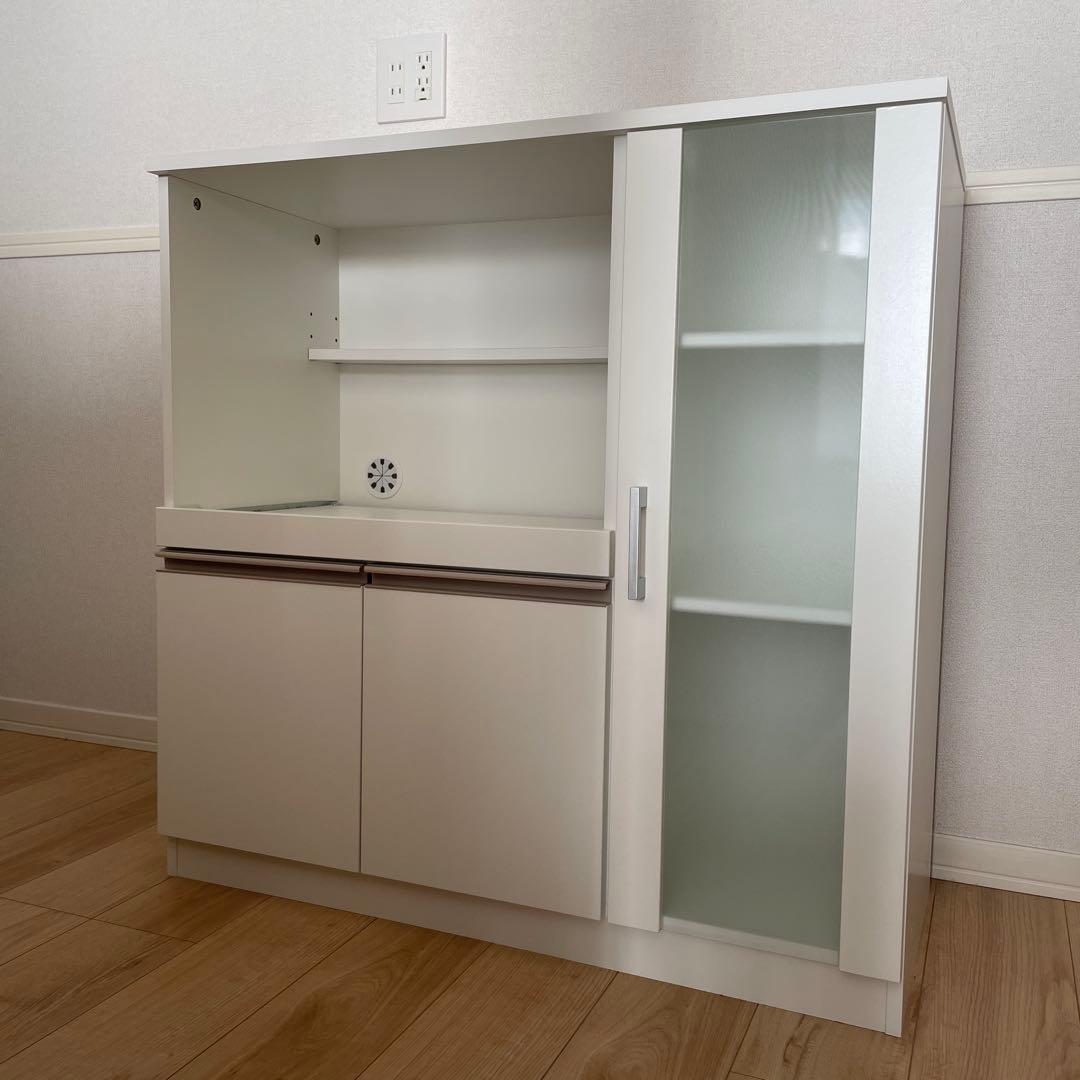 ニトリ レンジ台 キッチンカウンター ホワイト