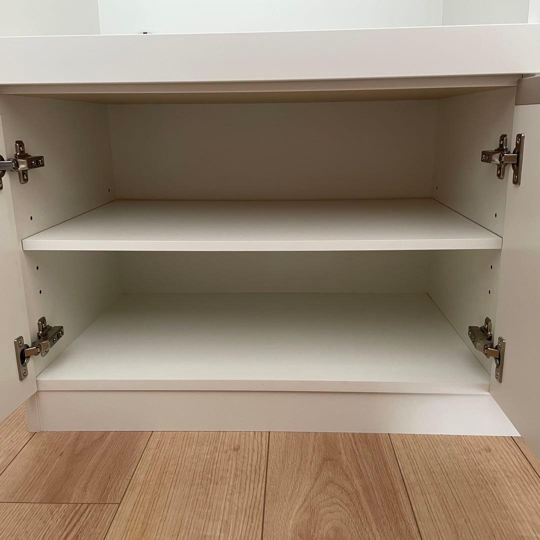 ニトリ レンジ台 キッチンカウンター ホワイト