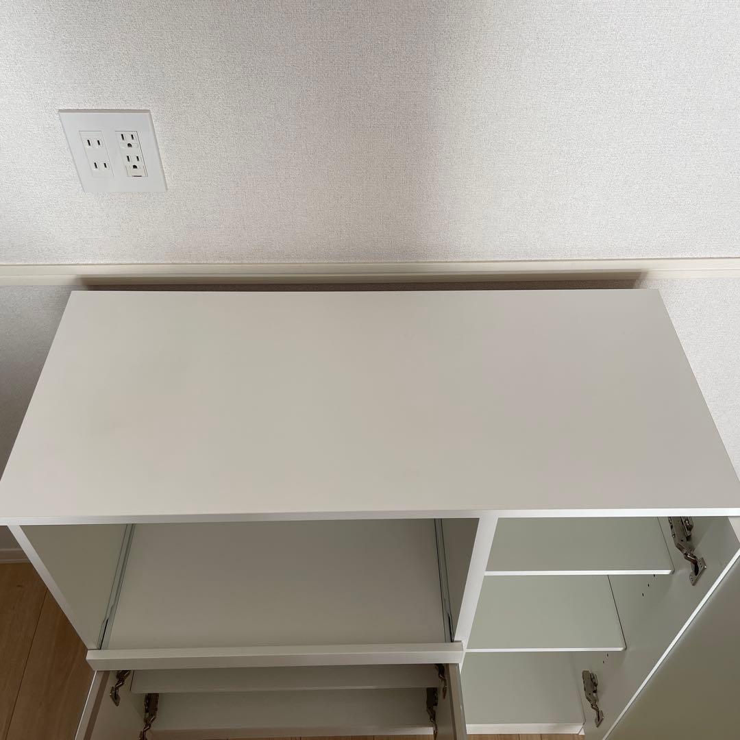 ニトリ レンジ台 キッチンカウンター ホワイト