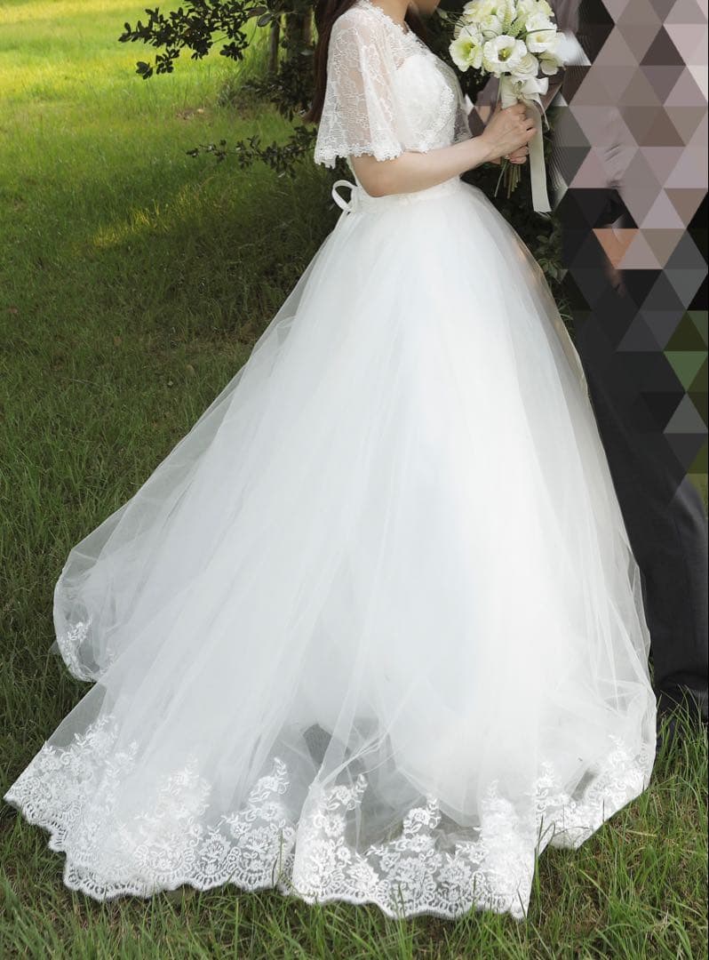 ウェディングドレス グレースシトラス+ワイヤレスパニエ