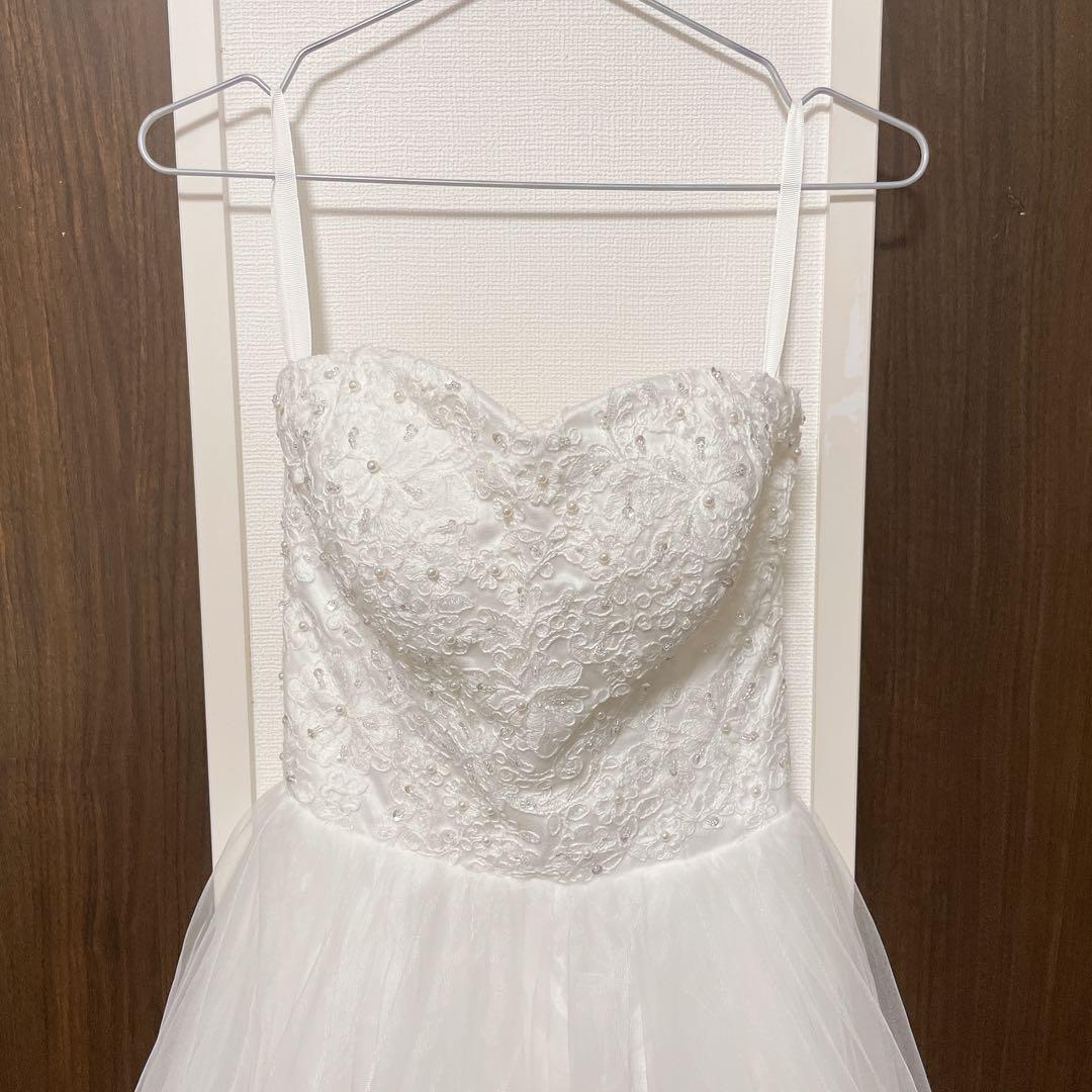 ウェディングドレス グレースシトラス+ワイヤレスパニエ