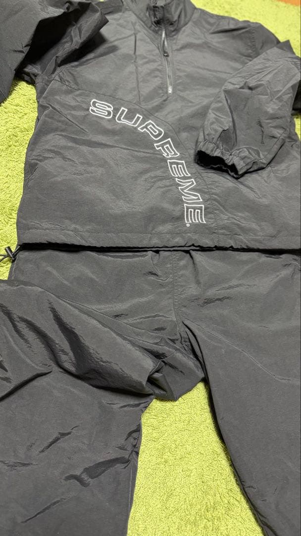 ち*♡様 SUPREME ブラック ナイロンジャケット・パンツセット