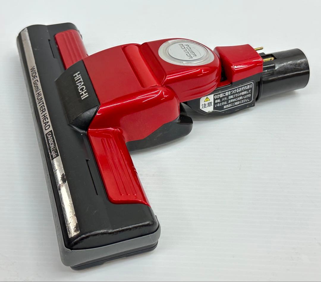希少　赤レッド　動作保証品　日立　掃除機　綺麗　ヘッド　回転ブラシ　D-AP37