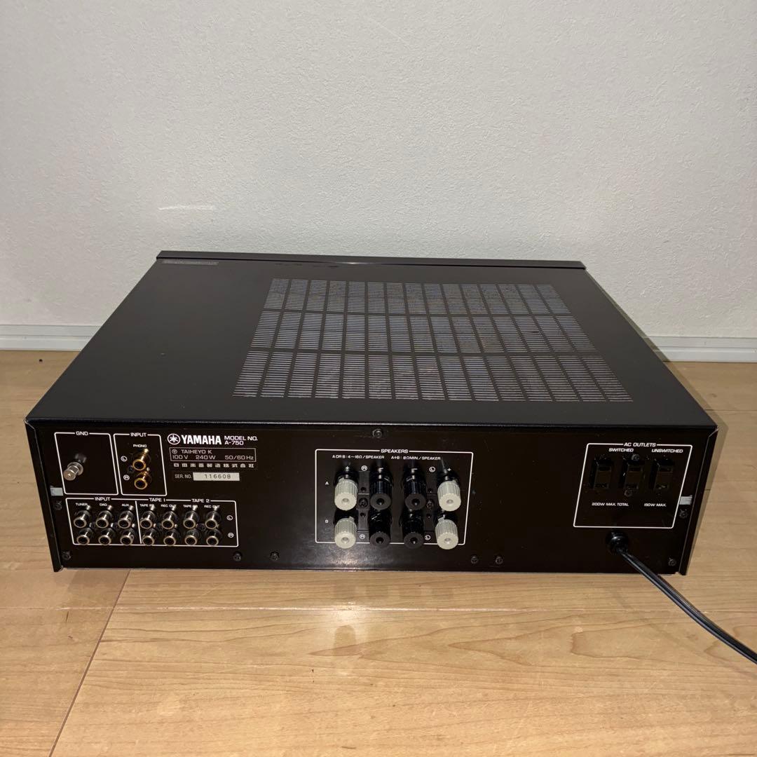 美品！完動YAMAHA プリメインアンプ　A-750 音出しok いい音です