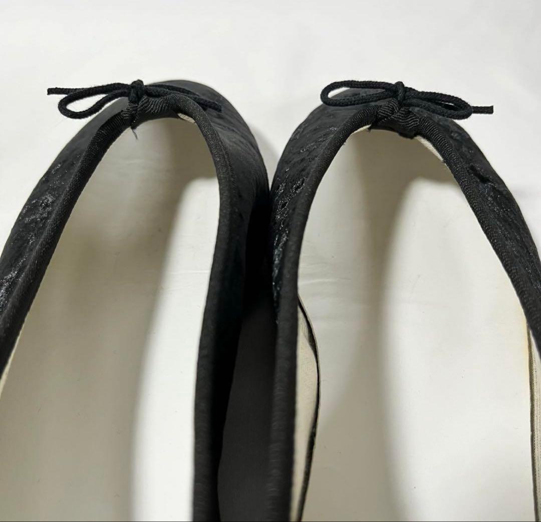 repetto ベルベット ベロア フラットシューズ 24cm