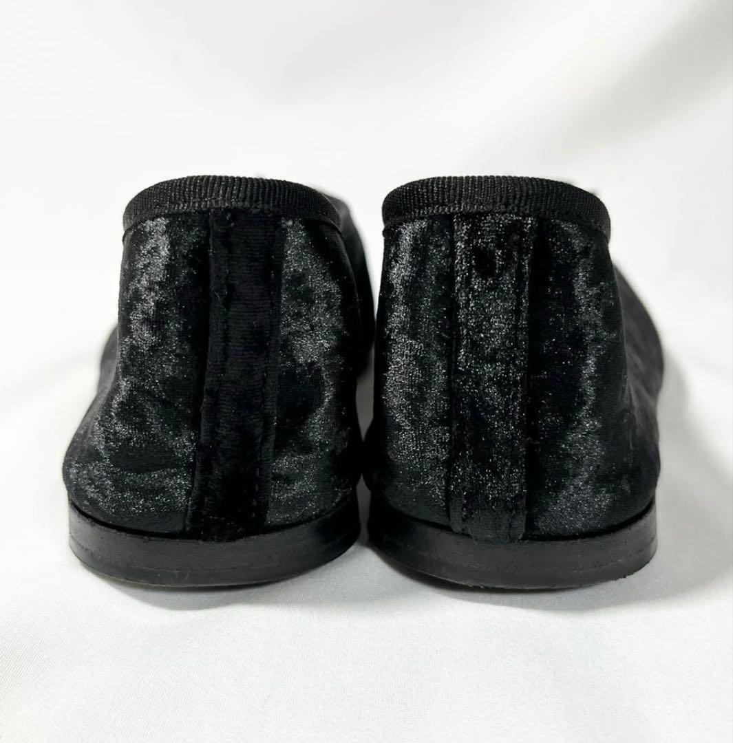 repetto ベルベット ベロア フラットシューズ 24cm