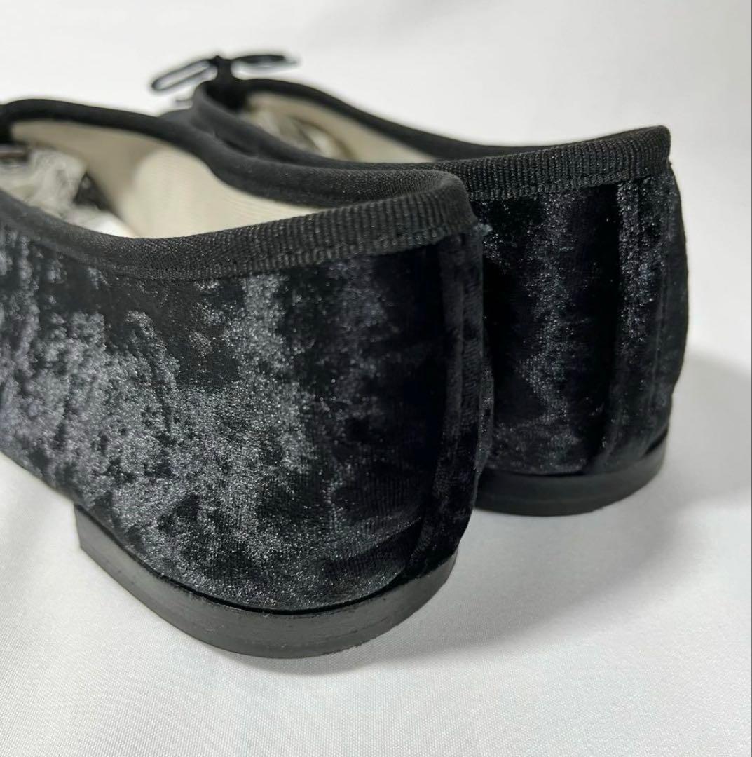 repetto ベルベット ベロア フラットシューズ 24cm