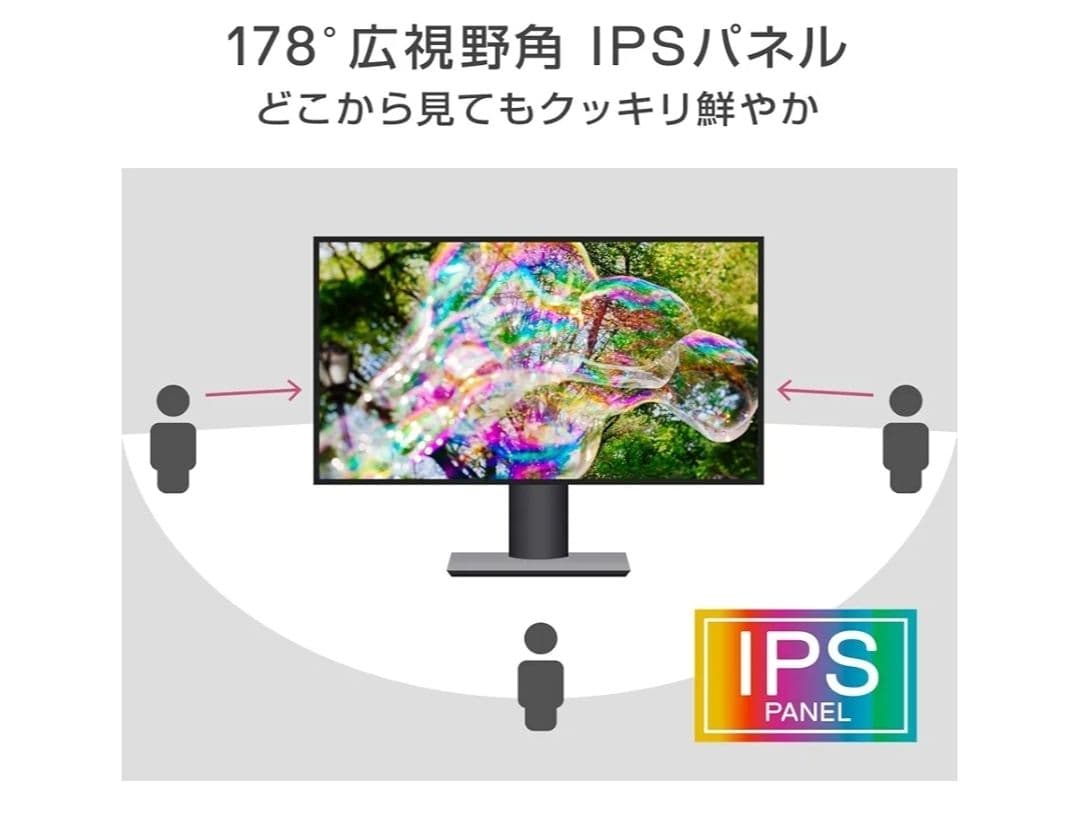 【中古品】DELL 23インチ IPSパネル モニター 本体
