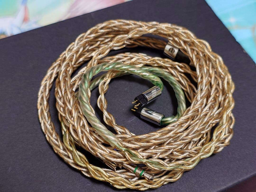 イヤホン effect audio lionheart 8wire 2pin 3.5mm