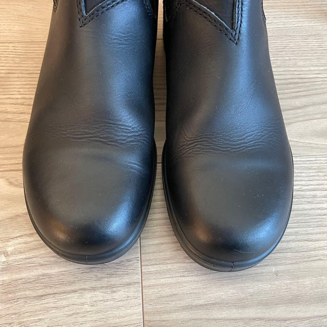 BLUNDSTONE黒 レザー サイドゴアブーツ