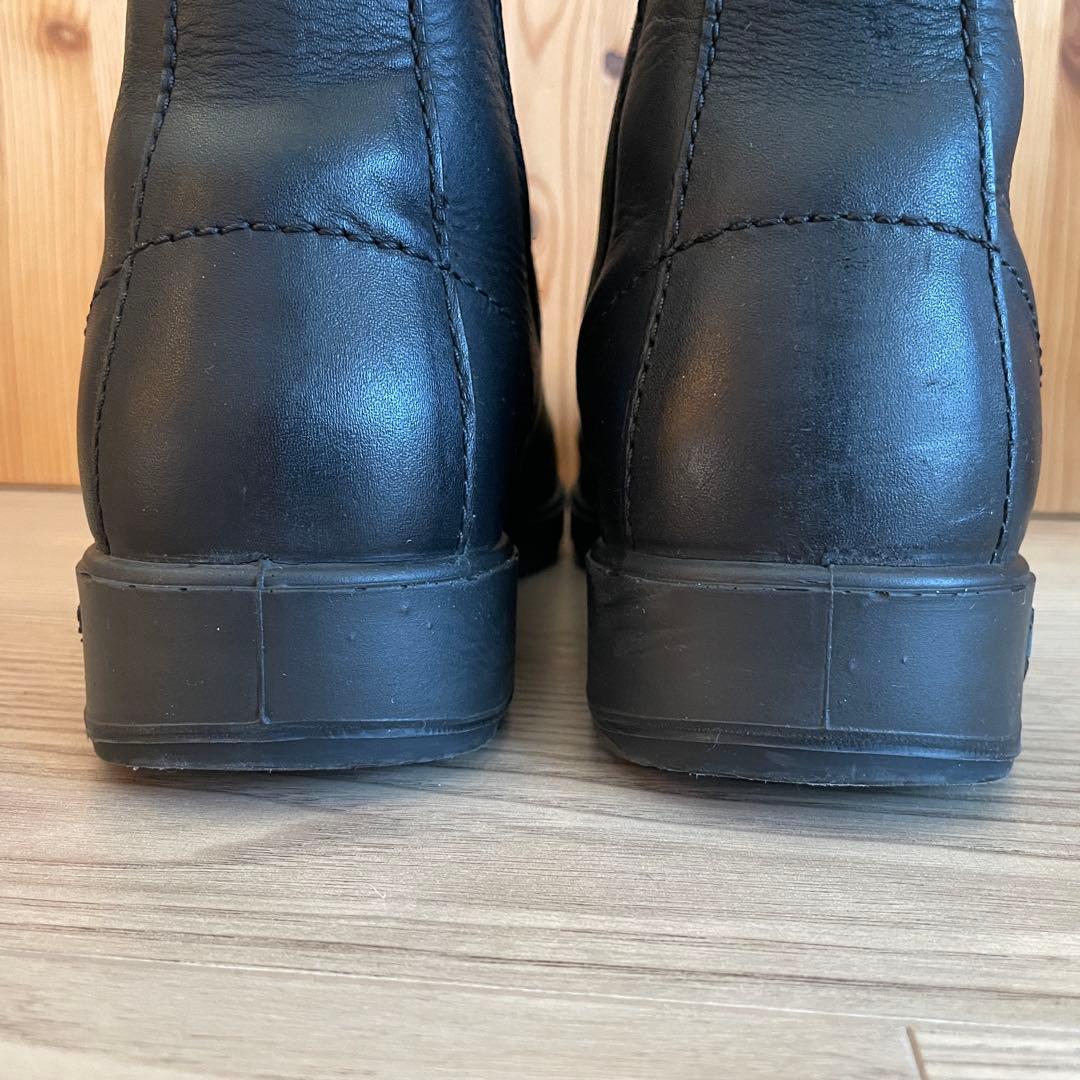 BLUNDSTONE黒 レザー サイドゴアブーツ