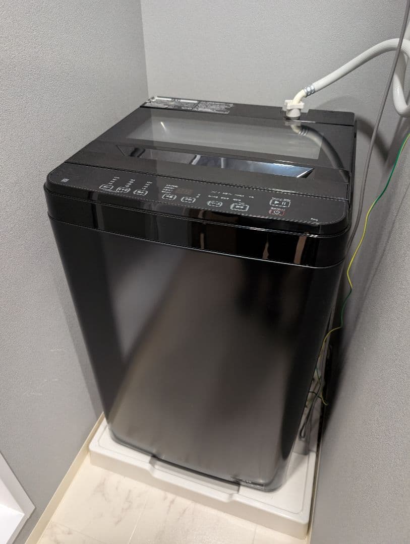 2025年製 ニトリ 洗濯機 6kg ブラック NTR60 ガラストップ