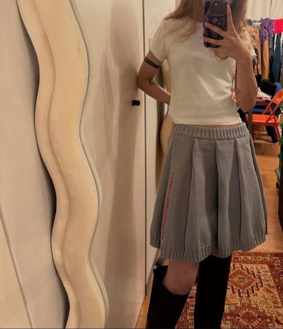 LIBRIO MENDONCA ミニニットプリーツスカート 美品