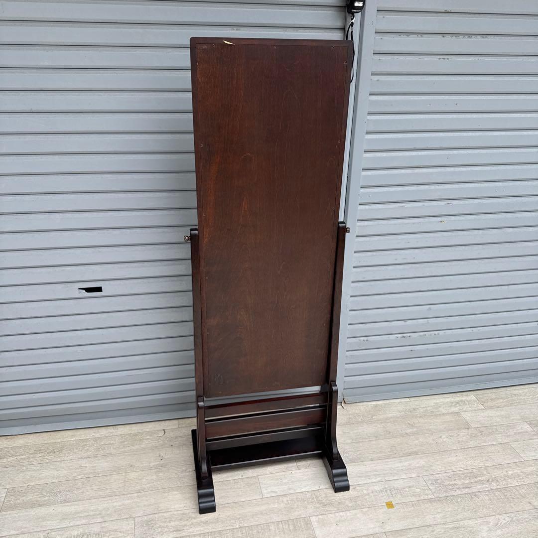 美品　展示品　北海道民芸家具　スタンドミラー　姿見　鏡　ミエ　ミラー