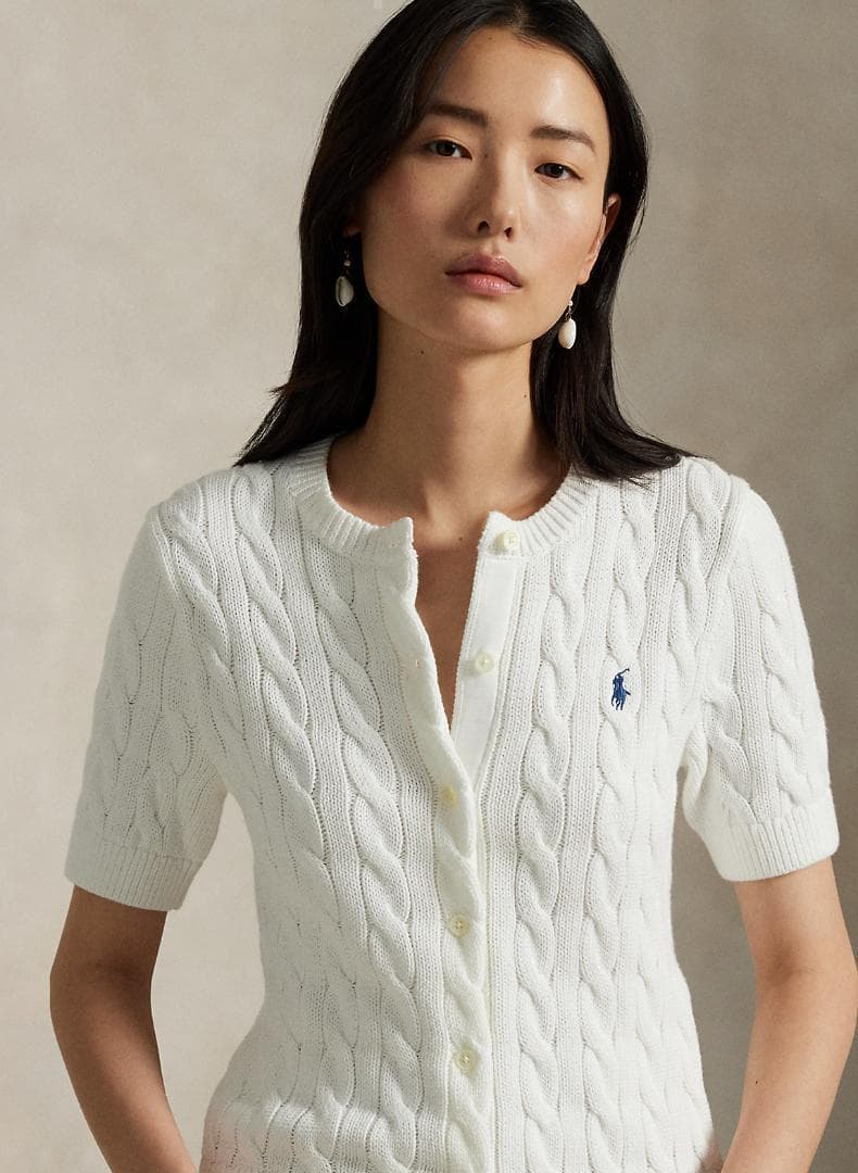 Polo by Ralph Lauren ホワイト カーディガン S