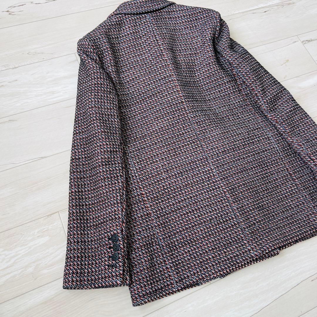 【未使用タグ付】セオリー　ツイルジャケット　　ダブルブレスト　千鳥　21AW