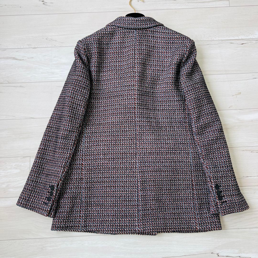 【未使用タグ付】セオリー　ツイルジャケット　　ダブルブレスト　千鳥　21AW