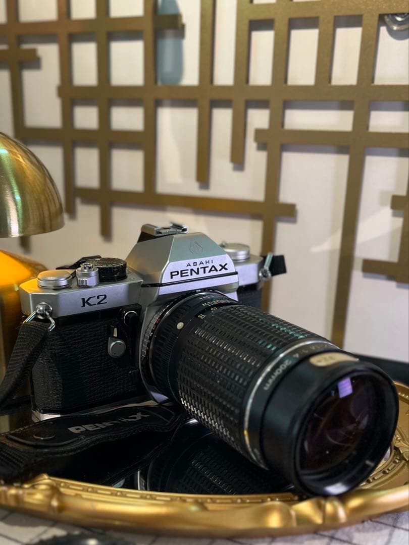 PENTAX K2 シルバー＋PENTAX-M 200mm F4 美品セット