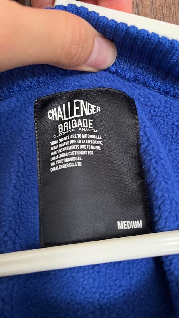 Challenger フリース Mサイズ ブルー