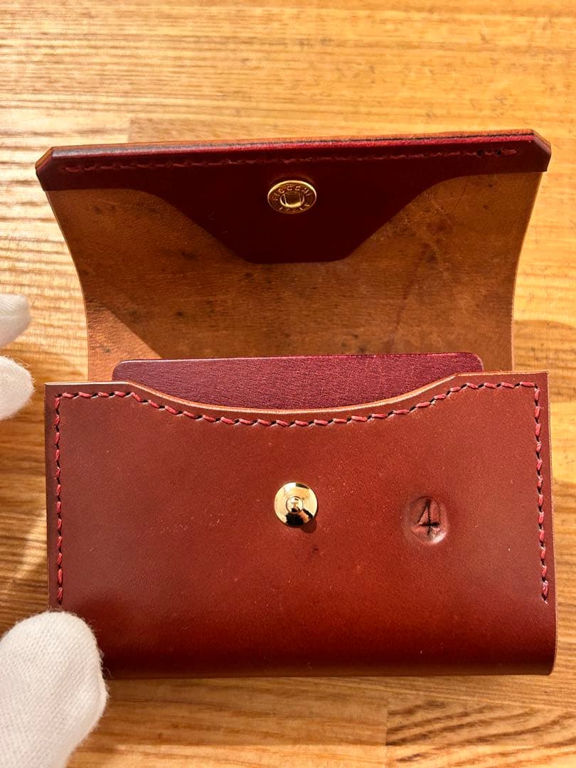 完売 限定品 usfl シェルコードバン サドルプルアップ コンパクトウォレット