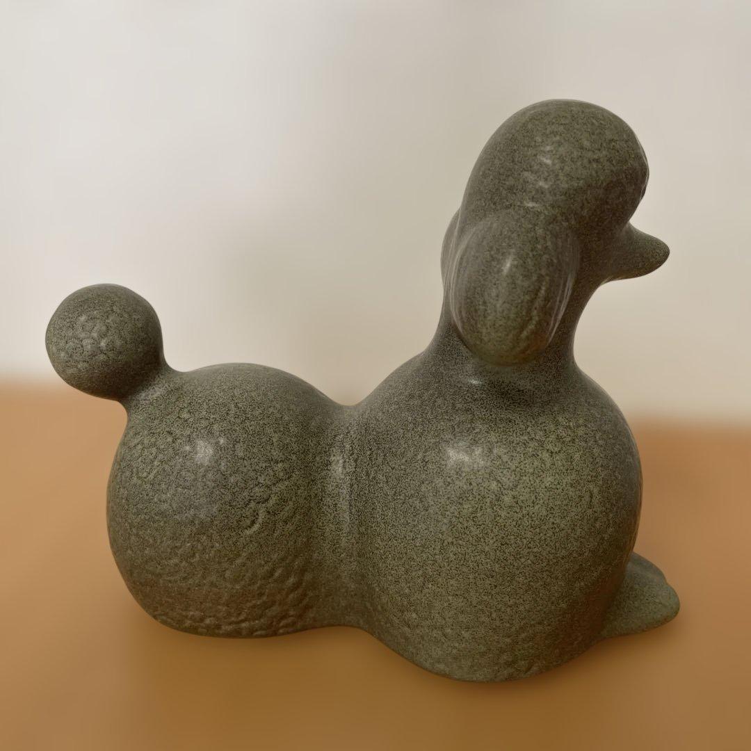 【美品】リサラーソン プードル グレー