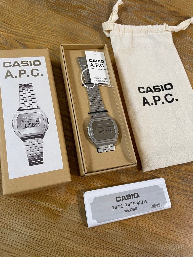 ア*リ様 レア‼️ 超美品‼️APC × CASIO A1000ACD-7JR
